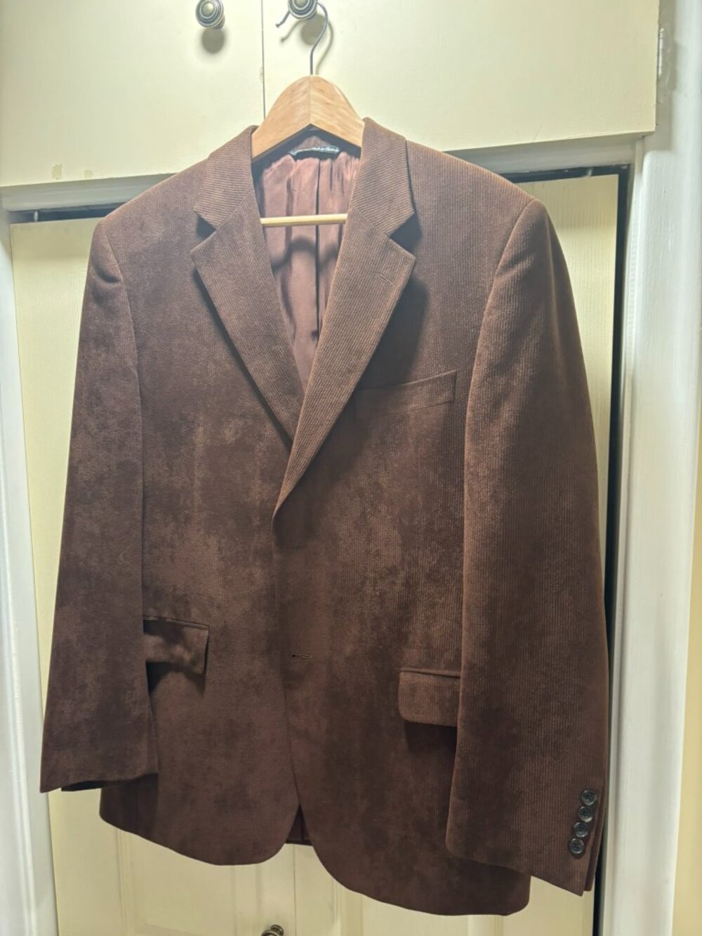 Jack Victor Prossimo Brown Corduroy Blazer Sport Coat 42R